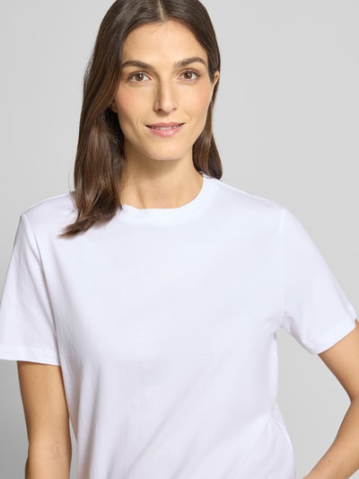 Selected Regular Fit T-Shirt aus reiner Baumwolle Modell 'MYESSENTIAL' Weiss 3
