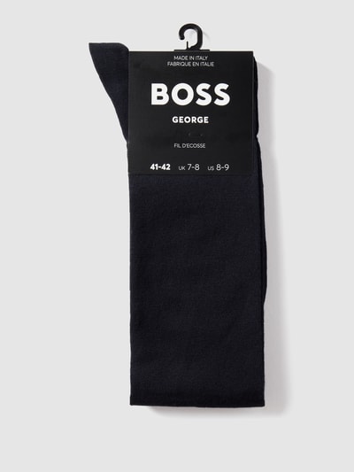 BOSS Socken mit breitem Rippenbündchen Modell 'George' Dunkelblau 3