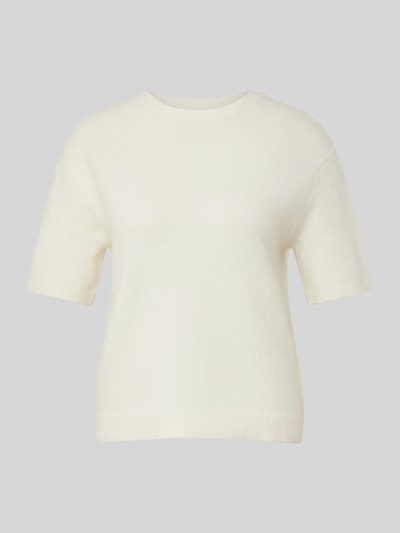 Christian Berg Woman Strickshirt aus Woll-Mix mit Rundhalsausschnitt Offwhite 2