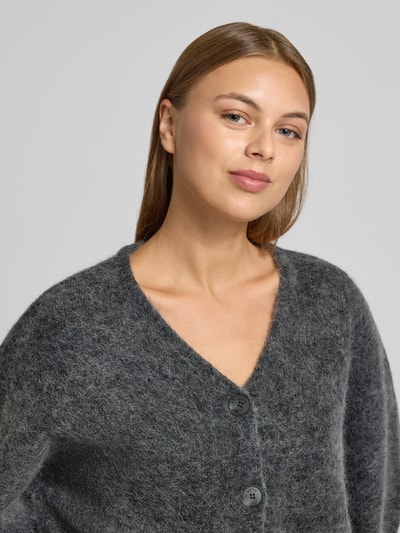 Gestuz Strickjacke mit Knopfleiste Modell 'debbie' Anthrazit 3