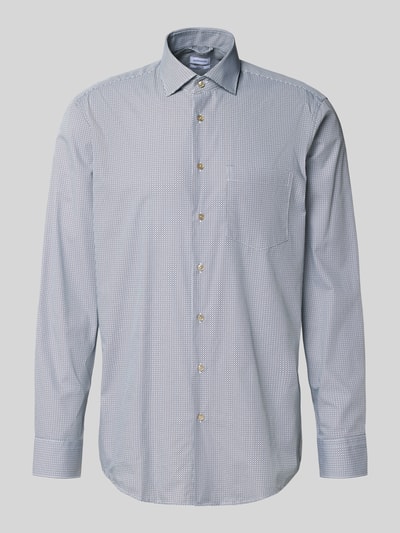 SEIDENSTICKER REGULAR FIT Regular fit zakelijk overhemd met kentkraag, model 'New Kent' Marineblauw - 2