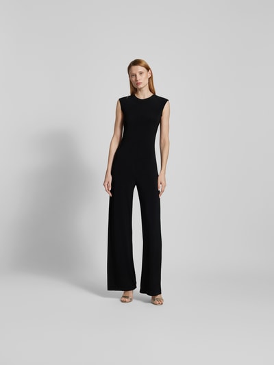 Norma Kamali Jumpsuit mit Rundhalsausschnitt Black 4