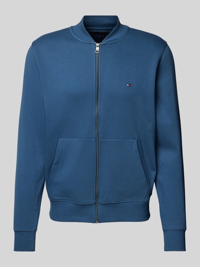 Tommy Hilfiger Sweatjacke mit Label-Stitching Jeansblau 2