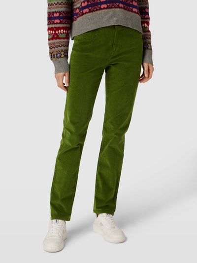 Christian Berg Woman Broek met knoop- en ritssluiting Grasgroen - 4