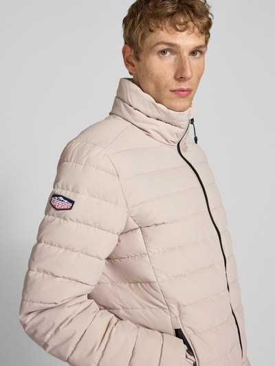 Superdry Gewatteerd jack met opstaande kraag, model 'Fuji' Offwhite - 3