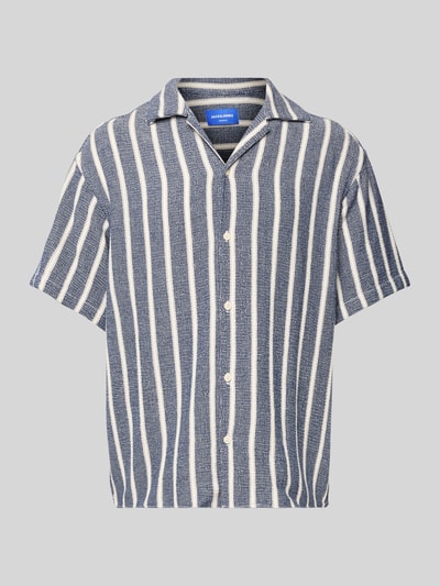 Jack & Jones Regular Fit Freizeithemd mit Resortkragen Modell 'COBA' Marine 2