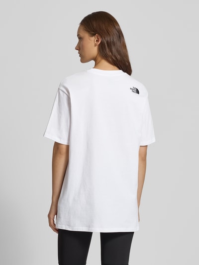 The North Face Oversized T-Shirt mit Label-Stitching Weiss 5