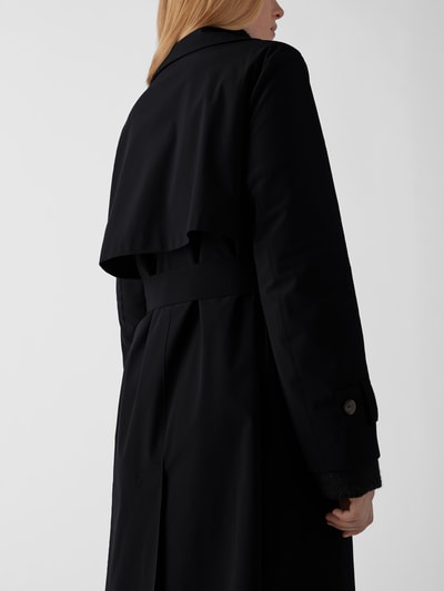 Harris Wharf London Trenchcoat mit Taillengürtel Schwarz 6
