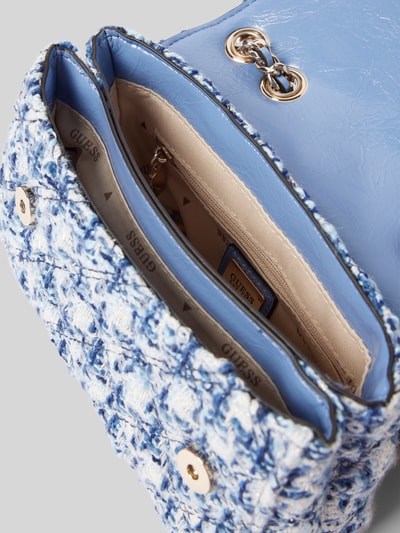 Guess Handtasche mit Strukturmuster Modell 'GIULLY' Blau 5