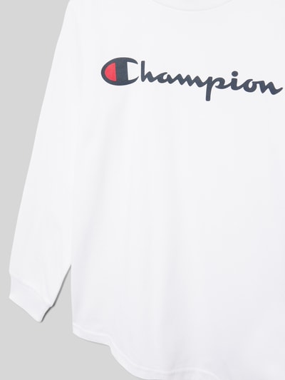 CHAMPION Longsleeve mit Label-Print Weiss 2