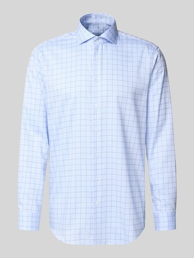 SEIDENSTICKER REGULAR FIT Regular fit zakelijk overhemd met kentkraag, model 'Spread' Bleu - 2