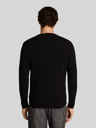 Tom Tailor Denim Regular fit pullover van puur katoen Zwart - 5
