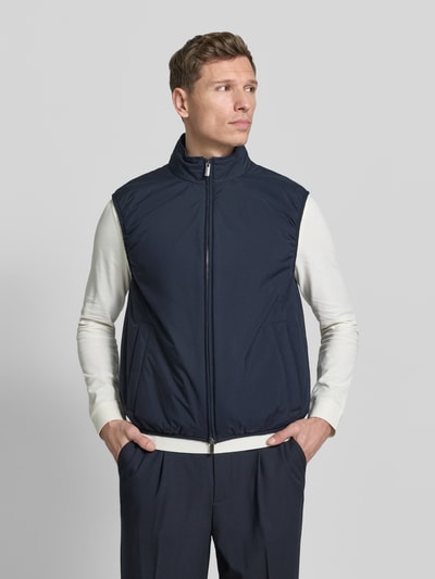 BOSS Slim Fit Weste im Blouson-Stil Modell 'HANRY-VEST' Marine 4