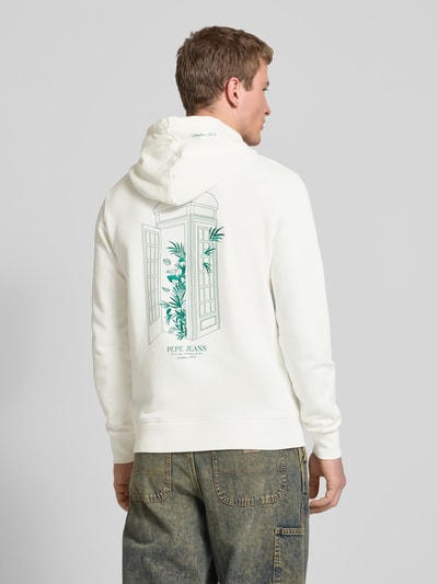 Pepe Jeans Hoodie mit Kapuze Modell 'DOMINIC' Weiss 5