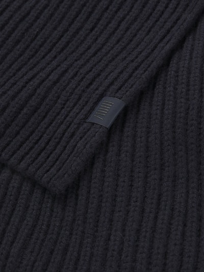 BOSS Wollen sjaal met kasjmier, model 'HERO' - BECKHAM x BOSS Marineblauw - 3