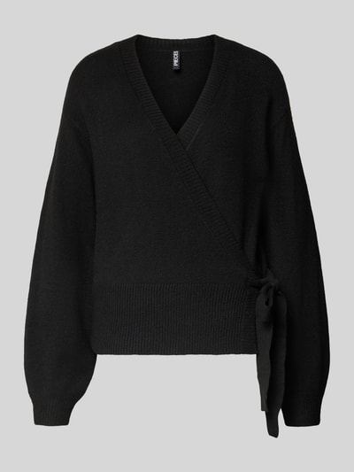 Pieces Regular fit gebreid jack met wol, model 'MALOU'  - 2