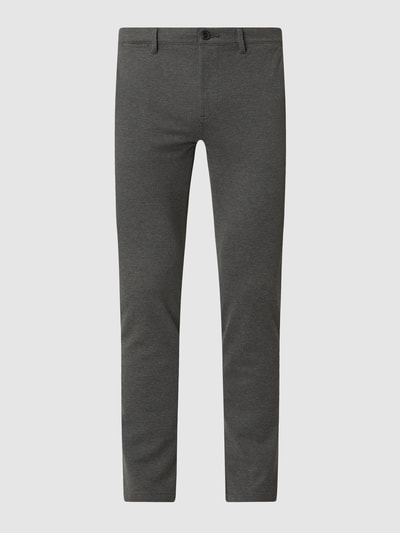 BOSS Orange Extra slim fit chino met stretch, model 'Schino' Donkergrijs gemêleerd - 2