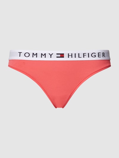 TOMMY HILFIGER String met logoband Felroze - 2