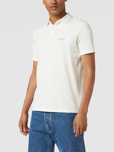 Marc O'Polo Poloshirt met labelprint Offwhite - 4