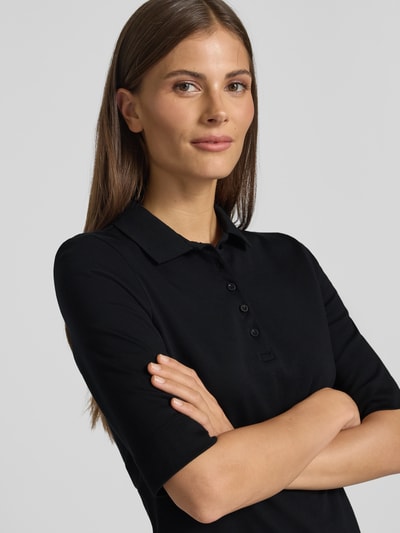 Christian Berg Woman Poloshirt met korte knoopsluiting Zwart - 3