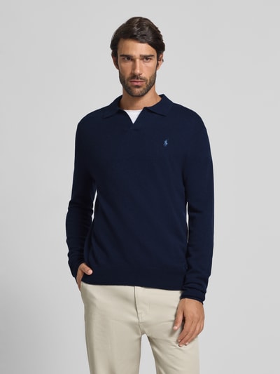 Polo Ralph Lauren Pullover van merinowol Marineblauw - 4