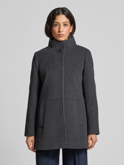 ICONS Cinzia Rocca Wollmantel mit Kaschmir-Anteil Mittelgrau Melange 4