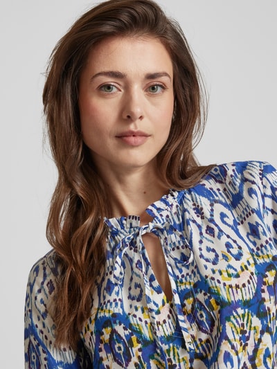 Emily Van den Bergh Bluse aus Viskose im Batik-Look Blau 3