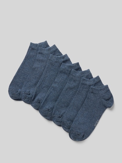 MCNEAL Sokken met labelprint in een set van 7 paar Jeansblauw gemêleerd - 1