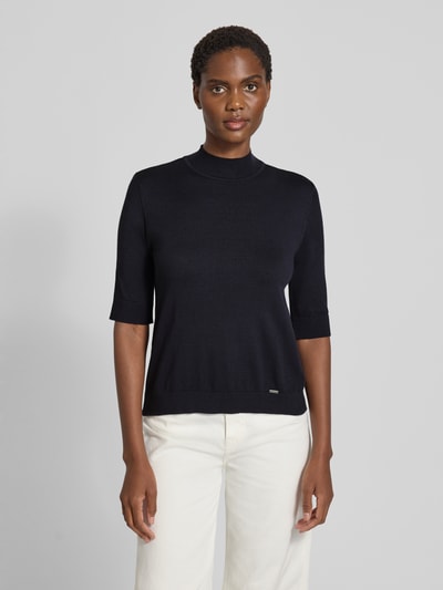 More & More Strickshirt mit Stehkragen Marine 4