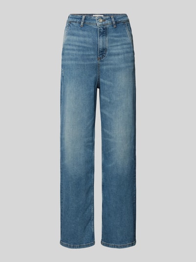 Marc O'Polo Regular length wide fit jeans met steekzakken opzij, model 'LUMA' Jeansblauw - 2