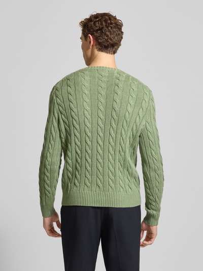 Polo Ralph Lauren Gebreide pullover met labelstitching Lindegroen gemêleerd - 5