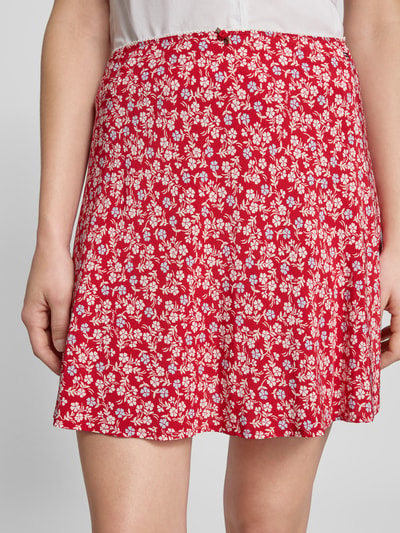 Tommy Jeans Ausgestellter Mini-Rock mit Allover-Muster Rot 3