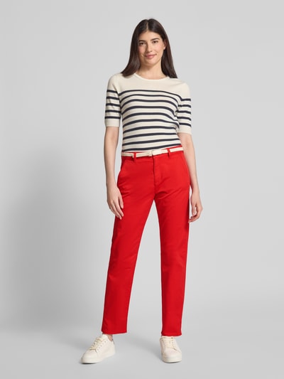 s.Oliver RED LABEL Regular fit chino van katoenmix Rood - 1