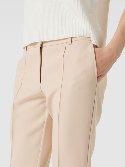 Christian Berg Woman Selection Flared Cut Stoffhose mit Ziernähten Sand 3