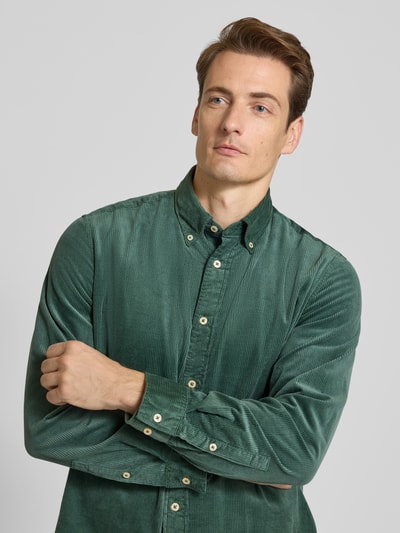 Marc O'Polo Regular fit vrijetijdsoverhemd van puur katoen Rietgroen - 3