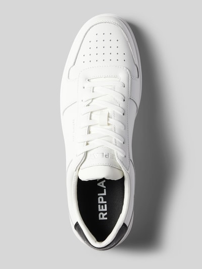 Replay Sneaker aus echtem Leder Modell 'POLYS COURT' Weiss 3