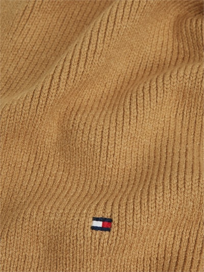 Tommy Hilfiger Schal aus Baumwoll-Mix mit Woll-Anteil Beige 2