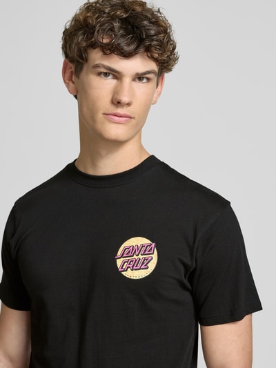 SANTA CRUZ T-shirt met labelprint Zwart - 3