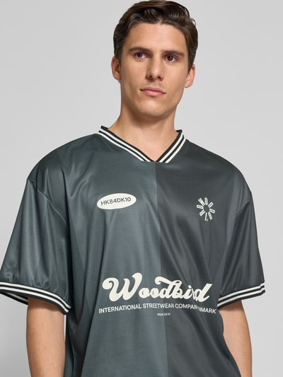 WOODBIRD Trikot mit Motiv- und Label-Print Modell 'Beam' Black 3