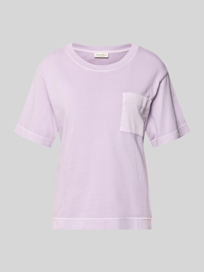 Marc O'Polo T-shirt o kroju comfort fit z czystej bawełny Jasnofioletowy 2