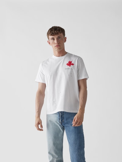 Dsquared2 T-Shirt mit Label-Print Weiss 4