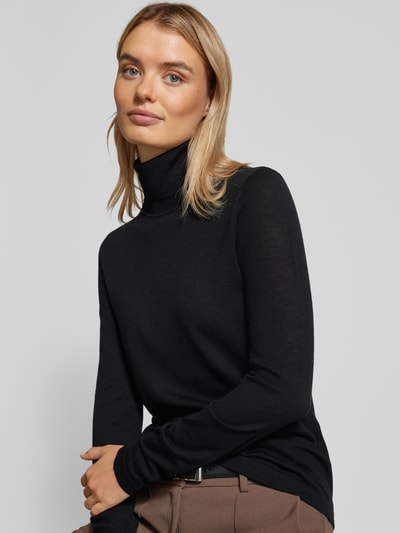 Christian Berg Woman Selection Gebreide pullover met ribboorden Zwart - 3