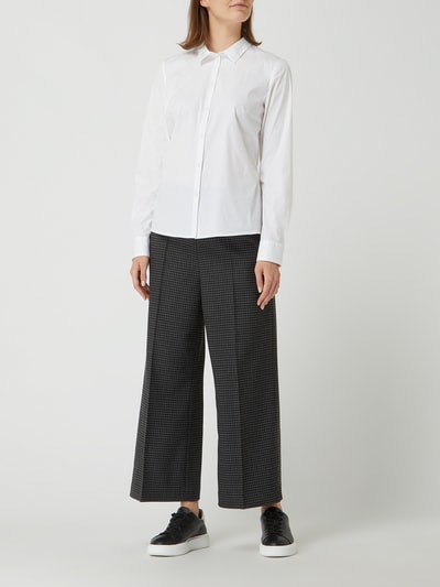 OPUS Culotte met viscose, model 'Misha'  Zilver gemêleerd - 1