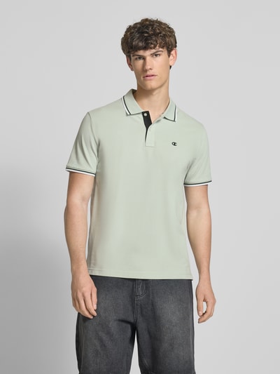 CHAMPION Regular Fit Poloshirt mit Logo-Stitching Mint 4