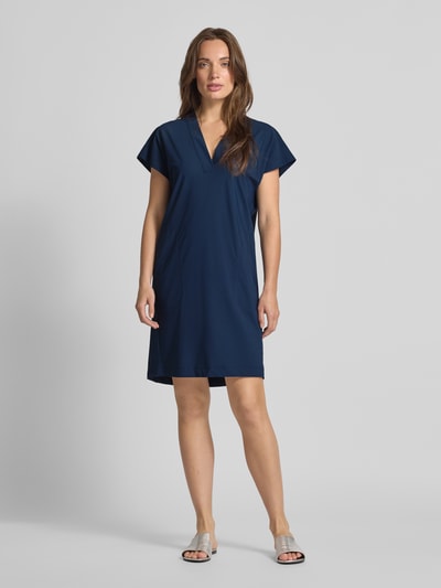 Raffaello Rossi Knielanges Kleid mit V-Ausschnitt Modell 'JOYCE' Dunkelblau 1
