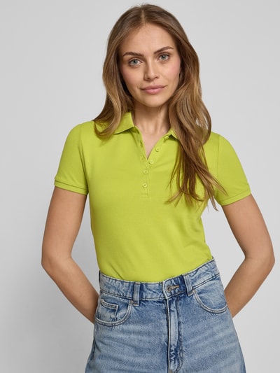 Christian Berg Woman Poloshirt met korte knoopsluiting Appeltjesgroen - 3