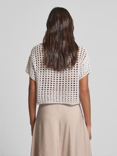 monari Strickshirt mit Rundhalsausschnitt Sand 5