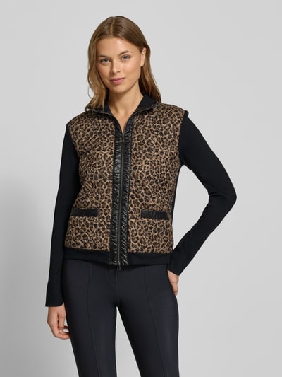 Marc Cain Gebreid jack met ritssluiting Zwart - 4