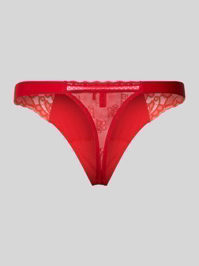 HUGO String met kant, model 'SARTORIAL' Rood - 3