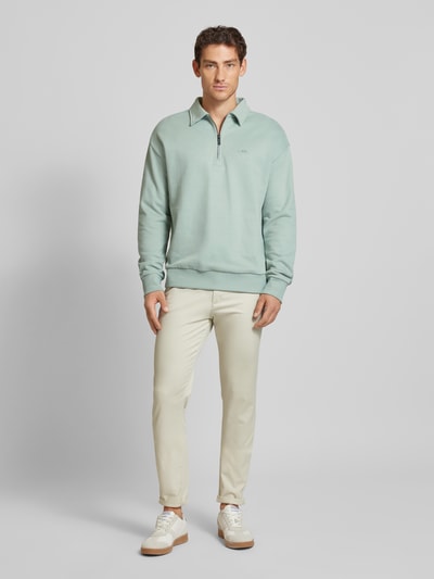 CK Calvin Klein Sweatshirt mit Label-Patch Mint 1